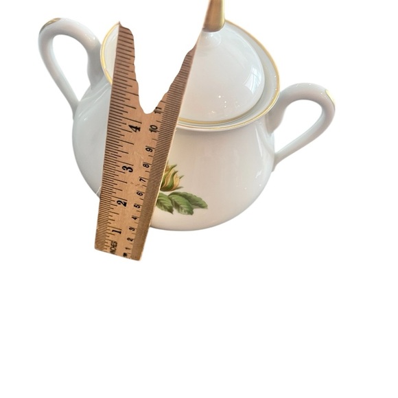 Vintage Large Limoges Rose Botanical Cream and Sugar Set - Picture 12 of 13